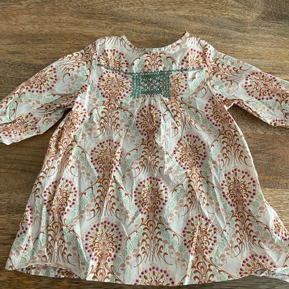 Bonpoint Paisley Dress Long sleeve size 6M